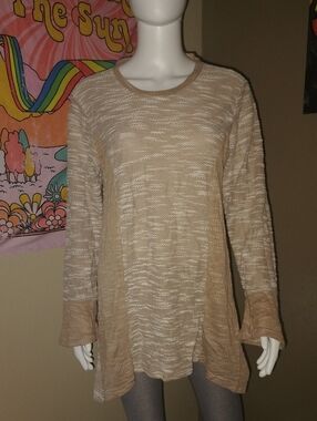Earthbound Trading Co Bell Sleeve Dress Tunic Sz L